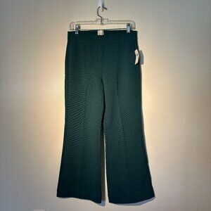 NWT Anthropologie Maeve Margot Kick Flare pant deep hunter green Size S